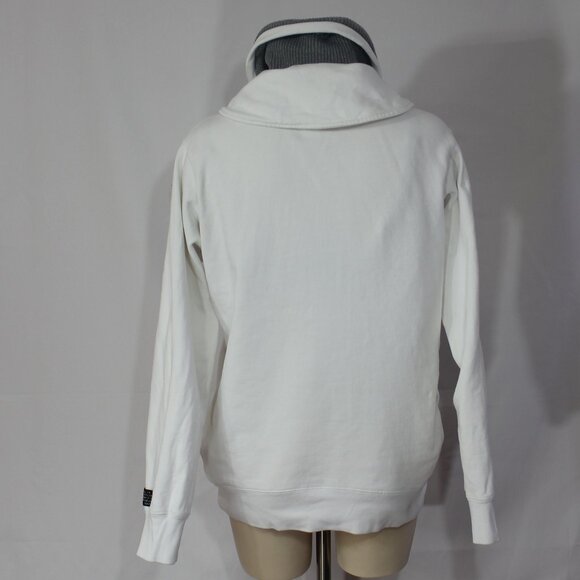 Vintage Diesel sweater Double neck with drawstrings and buttons cotton sz Large - Picture 4 of 9